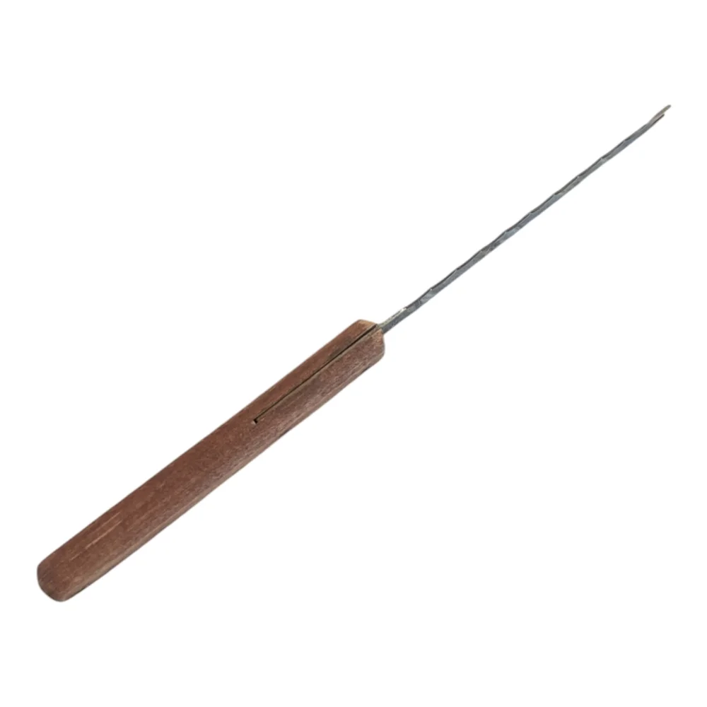 VTG Goodwood SS Fork Tip Serrated Cheese Charcuterie Knife, Wood Handle Japan